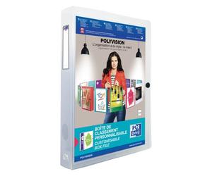 Chemise box plastique Oxford 24 x 32 cm - incolore