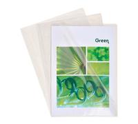 Chemise coin plastique Exacompta A4 polypropylène 13/100e transparente - Paquet de 100 - Incolore