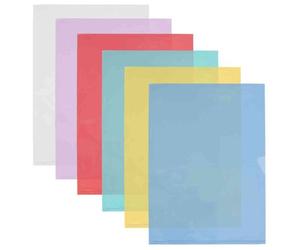 Chemise coin plastique Oxford Fard'Liss A4 PVC 20/100e - Paquet de 10 pochettes