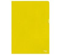 Chemise coins papier avec fenêtre Leitz A4 160 g - Paquet de 100 - Jaune