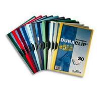 Chemise de présentation en PVC DURACLIP - DURABLE - Noir - Capacité 30 feuilles