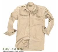 CHEMISE DE SERVICE AMÉRICAINE MANCHES LONGUES KAKI BW CHEMISE BEIGE BUNDESWEH...