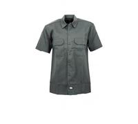 Chemise Dickies WORK REC - Gris - Manches courtes - Deux poches pratiques M