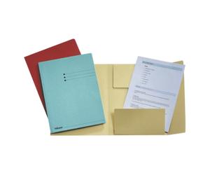 Chemise dossier 3 rabats Esselte 24 x 31,8 cm bleu - Paquet de 50