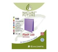 Chemise Exacompta - Paquet 100 chemises Flash 220 24x32cm assorties 10 couleurs