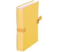 Exacompta Chemise extensible sans rabat à boucle - dos 12 cm - jaune - lot de 10