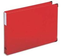 Chemise Innovation , dos 8 cm, trieur 9 onglets, recouverte de PVC rouge, coins métal G