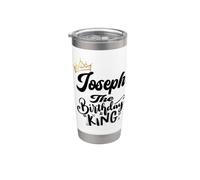 Chemise Joseph The Birthday King Happy Birthday pour hommes, garçons, adolescents Gobelet isotherme en acier inoxydable double paroi