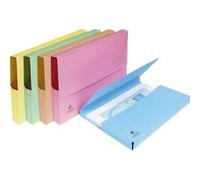 Chemise pochette à soufflet carte Exacompta 24 x 34 cm couleur pastel - Paquet de 25