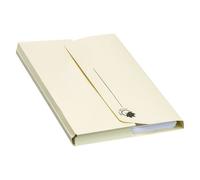 Chemise pochette à soufflet Nature Line Oxford 24 x 32 cm - Kraft brun Paquet de 10