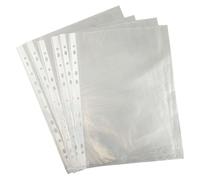 Chemise Pochette Perforée A4 + Max 60 F, Extra Lisse, 8/100,Sachet De 100