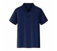 Chemise Polo Homme Manches Courtes, Polo Golf Respirant Séchage Rapide, T-Shirt de Sport Été pour Tennis, Coupe Décontractée, Polo Polyvalent pour Travail, Loisir et Sorties A8 (Navy, XXXL)