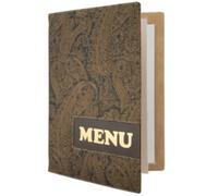 Chemise pour cartes de menu, DESIGN PAISLEY, A4