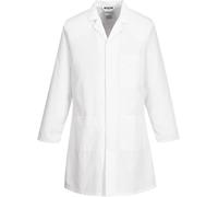 Chemise pour hommes, blanche, avec fermeture à boutons cachés
