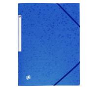 Chemises à élastique en carton au format A4 - Dos 2 à 3 cm - Oxford - bleu