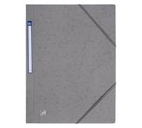 Chemises à élastique en carton au format A4 - Dos 2 à 3 cm - Oxford - gris