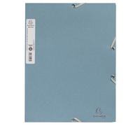 Chemises à élastiques 3 rabats carte recy 400g/m2 AutentiK - Bleu gris