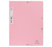Chemises à élastiques 3 rabats carte recy 400g/m2 AutentiK - Rose candy