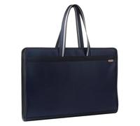 Chemises, A3 multicolore Oxford tissu fermeture éclair stockage dossier poignée fournitures de bureau(Blu)