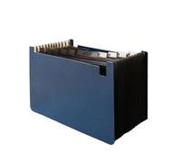 Chemises, Classeur extensible A4, 13 pochettes, organisateur de documents en accordéon, multicolore(Blu)