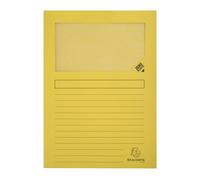 Chemises coin papier avec fenêtre FOREVER A4 dossier 120 g couleur jaune - Boîte de 100