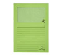 Chemises coin papier avec fenêtre FOREVER A4 dossier 120 g couleur verte - Boîte de 100