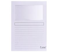Chemises coin papier avec fenêtre FOREVER A4 dossier 120 g couleurs assorties - Boîte de 100
