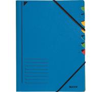 Chemises de tri Leitz avec élastique A4, 7 feuilles, bleu