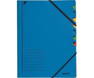 Chemises de tri Leitz avec élastique A4, 7 feuilles, bleu