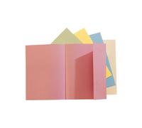 Chemises dossier 1 rabat latéral Exacompta 24 x 32 cm coloris pastel - Paquet de 100