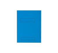 Chemises dossier 2 rabats 24 x 32 cm bleu vif - Paquet de 50