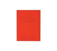 Oxford Chemises dossier 2 rabats 24 x 32 cm Rouge vif – Paquet de 50