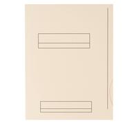 Chemises dossier 2 rabats Oxford 24 x 32 cm blanc crème - Paquet de 50