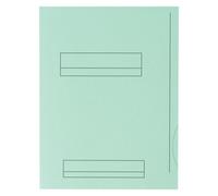 Chemises dossier 2 rabats Oxford 24 x 32 cm vert pastel - Paquet de 50