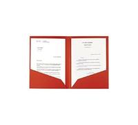 Chemise double poche Exacompta 24 x 32 cm rouge - Paquet de 25