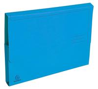 Chemises Exacompta à fermeture, bleu clair, 24 x 32 cm, lot de 50