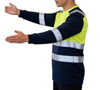 Chemises haute visibilité pour hommes - Vêtements respirants et séchants avec motif 3D,Chemises de travail haute visibilité pour hommes | Pour la sécurité de la construction de nuit et le service