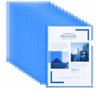 Chemises Plastique,30 Pcs Dossier Pochette A4 Pochette Document Transparent Plastique Sous Chemise pour Ranger et Classer Papiers, Documents, etc