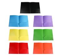 Chemises Plastique à Poches Pp 7 Pièces, Dossier Double Poche