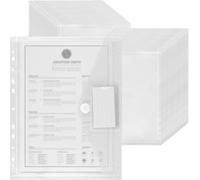 Chemises transparentes A4 avec fermeture velcro pour l'archivage
