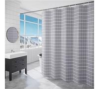 Chenbing Art Rideau de Douche Moderne 70x190cm Extra Long et Imperméable en Polyester - Lavable en Machine Avec Crochets pour Salle de Bain, Maison, Hôtel