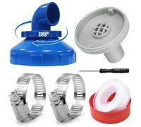 CHENBOOW Buse D'écoulement,Buse D'Entrée de Piscine 32/38mm,Buse de Sortie de Piscine,Buse de Piscine,Buse D'Entrée pour Piscine,Raccord de Buse D'Entrée Rotatif à 360 ° pour Piscine