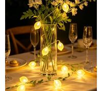 CHENBOOW Guirlande lumineuse avec feuilles,Guirlandes lumineuses 2m | Chaîne Lumineuse de Lierre,Guirlandes Artificielles LED Lierre,pour Lntérieur,Mariage,Bureau,Décoration de Fête