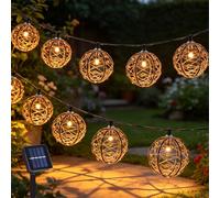 CHENBOOW Guirlande Lumineuse Exterieure Solaire,Guirlande Solaire Exterieur,Guirlande LED Guinguette Exterieur Intérieur,LED Guirlande Lumineuse Solaire,per Balcone Feste Patio Matrimonio