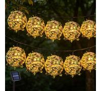 CHENBOOW Guirlande Lumineuse Exterieure Solaire,Guirlande Solaire Exterieur,Guirlande LED Guinguette Exterieur Intérieur,LED Guirlande Lumineuse Solaire,per Balcone Feste Patio Matrimonio