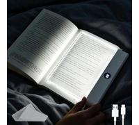 CHENBOOW Lampe de Lecture Pour Livres,Lampe Livre à LED,Smart Flat Book Lights For Reading,Lumière LED Transparente,Book Light pour la lecture de Nuit,pour lire au lit la Nuit