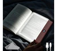 CHENBOOW Lampe de Lecture Pour Livres,Lampe Livre à LED,Smart Flat Book Lights For Reading,Lumière LED Transparente,Book Light pour la lecture de Nuit,pour lire au lit la Nuit