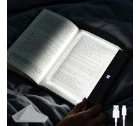 CHENBOOW Lampe de Lecture Pour Livres,Lampe Livre à LED,Smart Flat Book Lights For Reading,Lumière LED Transparente,Book Light pour la lecture de Nuit,pour lire au lit la Nuit