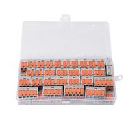 ChengyuWei Kit d'assortiment de connecteurs de Fils, 60 pièces, bornes à Connexion Rapide, bornes de Type Presse 0.5 à 6 mm², 450V 40A