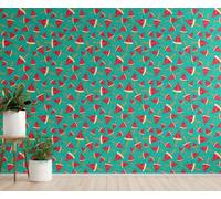 Chenlane Vignette Murale Credence 3D Pastque Cuisine Meuble Nature Tropical | Sticker mural decoratif au rendu realiste. Format : 45x500 cm. Ambiance 3D et Pastque pour Cuisine, 3D.
